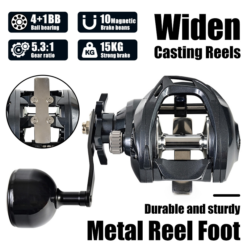 Abu Garcia Reel Max - Bodi Lebar, Kapasitas Besar, Reel Pancing